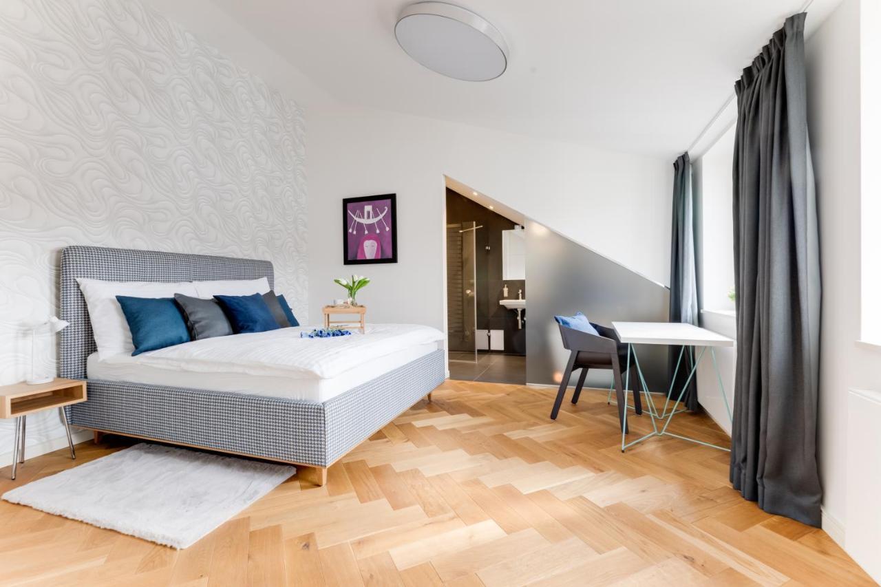 Ferienwohnung Andel Design Duplex, Ac, Garage Prag Exterior foto