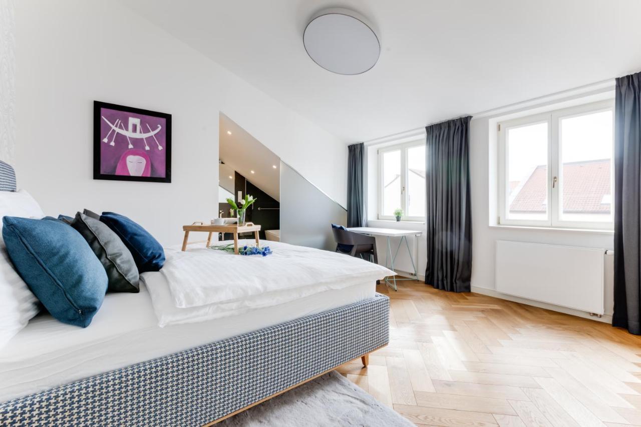 Ferienwohnung Andel Design Duplex, Ac, Garage Prag Exterior foto